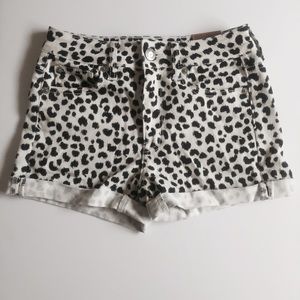 American Eagle Hi-Rise Shortie-Leopard | 0 Stretch